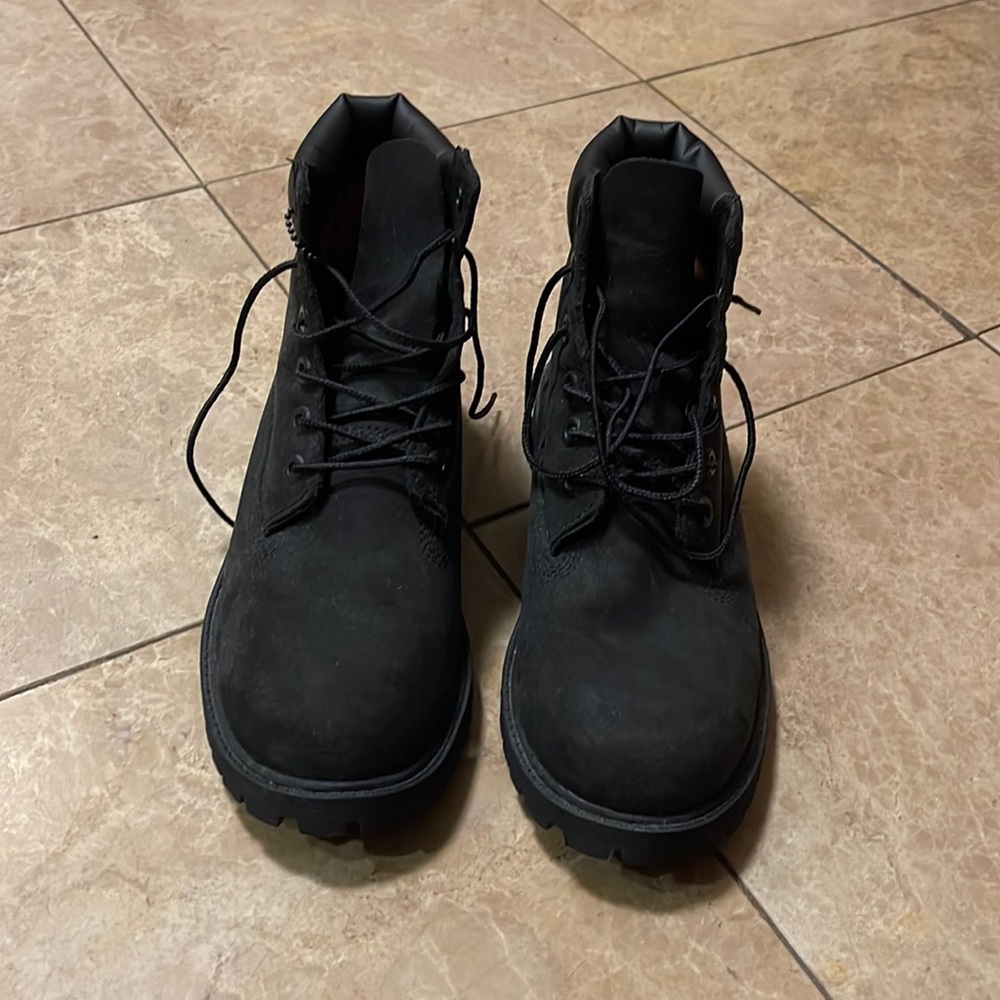 Black Timberland boots